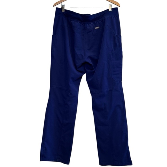 Figs Pants Size Large Blue Drawstring Waist Wide Leg Technical Collection - Picture 2 of 5